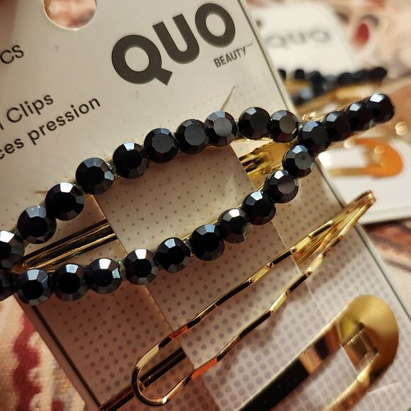 BEAUTIFUL HAIR Clip Barrette LOT of 9 BNIP QUO Deep Blue Sapphire HAIR ART - Picture 4 of 6